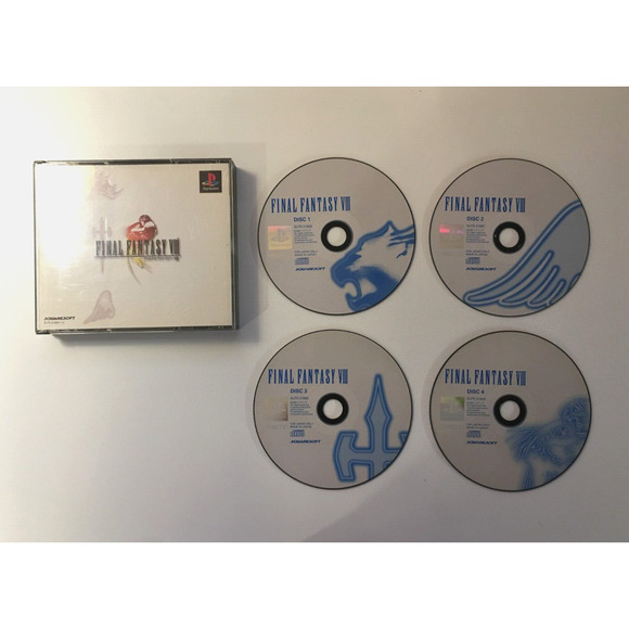 Final Fantasy VIII 8 [NTSC-J] PS1 (JP PlayStation 1) Box & Discs, No Manual - Picture 1 of 10
